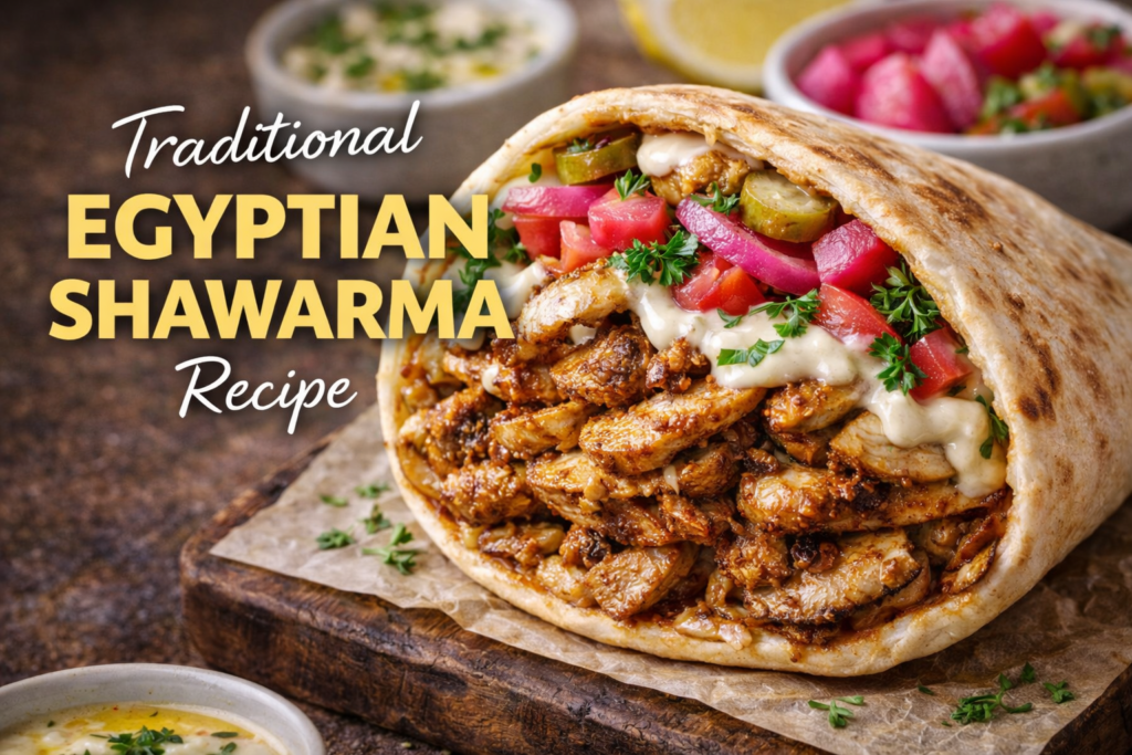 Explain What Shawarma Consists Of By Detailing Its Traditional Ingredients
